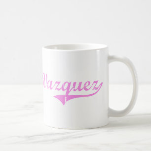 Mug Style de classique de nom de famille de Vazquez