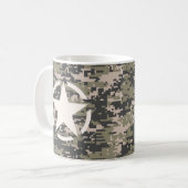 Mug Style de décoration de la balise Etoile camouflage (Devant gauche)