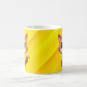 Mug Style de dessin animé de chat orange mignon - 8973 (Centre)