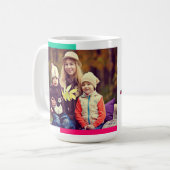 Mug Style de dessin Super Maman Ajouter votre photo Fê (Devant gauche)