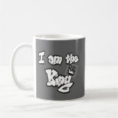 Mug Style de graffiti "je suis le roi" avec la (Gauche)