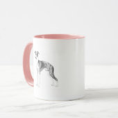 Mug Style de lévrier italien (Devant gauche)