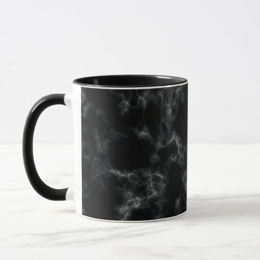 Mug Style de marbre élégant - noir (Gauche)