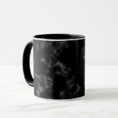 Mug Style de marbre élégant - noir (Devant gauche)