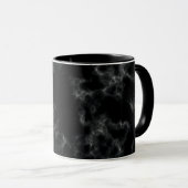 Mug Style de marbre élégant - noir (Devant droit)