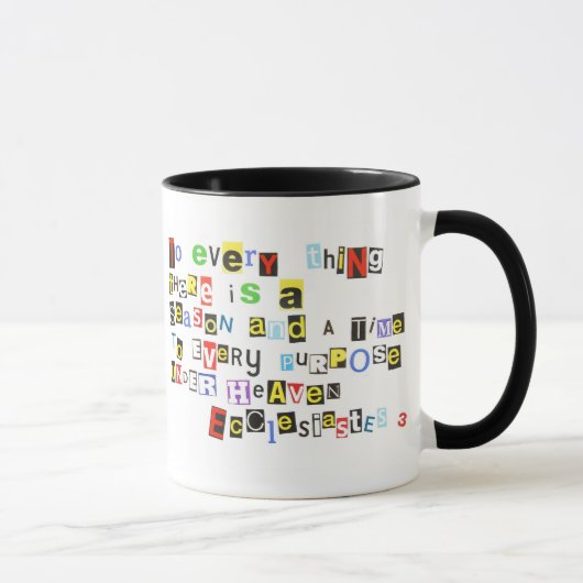 Mug Style de note de rançon d'Ecclesiates 3 (Droite)