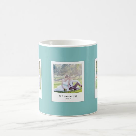 Mug Style de photo instantanée du Mariage de couleur m (Centre)