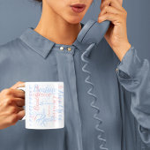 Mug style de police de script de nom personnalisé, typ