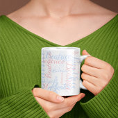 Mug style de police de script de nom personnalisé, typ