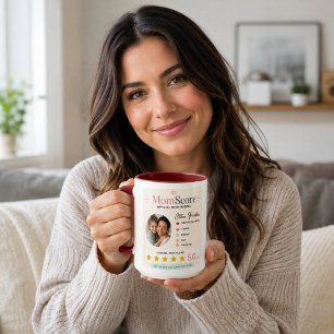Mug Style de recherche coloré Maman Photo Hommage
