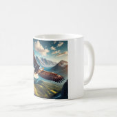 Mug Style de T-shirt majestueux Eagle Soar (Devant droit)