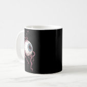 Mug Style de tatouage d'horreur graphique d'œil de mon (Devant gauche)