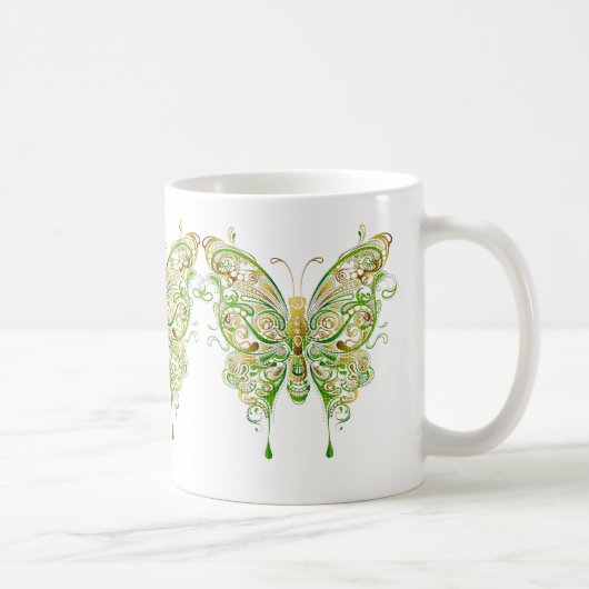 Mug Style de tatouage papillon coloré (Droite)