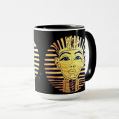 Mug Style égyptien Pharaon noir et or (Devant droit)