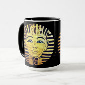 Mug Style égyptien Pharaon noir et or (Devant gauche)