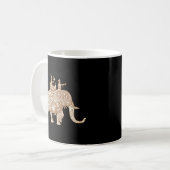 Mug Style éléphant indien Elephant Rider Paisley (Devant gauche)
