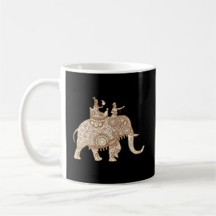 Mug Style éléphant indien Elephant Rider Paisley