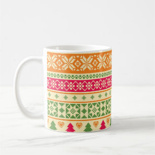 Mug Style Fair Isle Noël sans couture