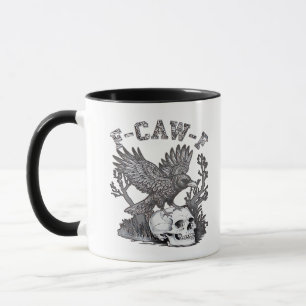 Mug Style Gothique Drôle F-Caw-F Humour Corbeau Essent