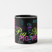 Mug Style Graffiti Répétition Cochon Année 2019 Combo (Centre)