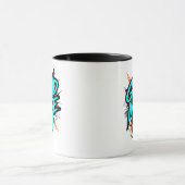 Mug Style Graffiti Sarcelle "Mode Broyeur Activé" (Centre)