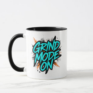Mug Style Graffiti Sarcelle "Mode Broyeur Activé"
