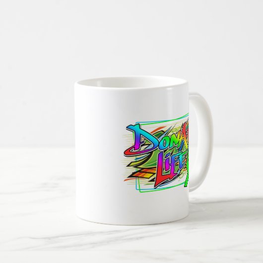 Mug Style Graffiti Sensibilisation aux dons d'organes (Devant droit)