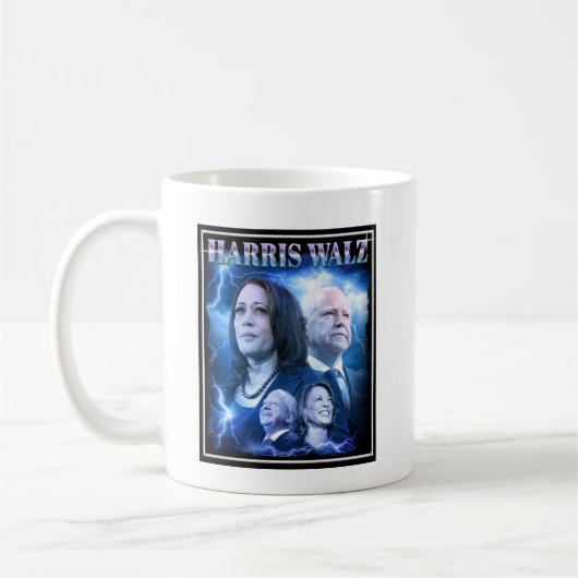 Mug Style Harris Walz Retro 90s (Gauche)