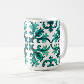 Mug Style italien, mosaïque, vert (Devant droit)