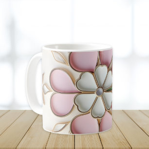 Mug Style Jour de la Saint Patrick rose pastel