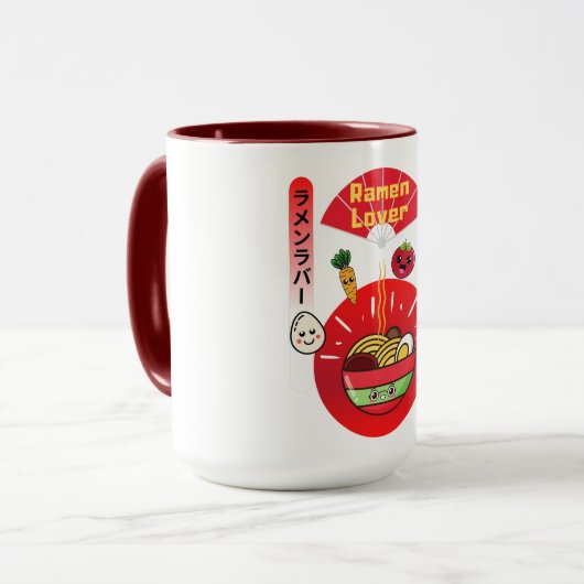MUG STYLE KAWAII DE RAMEN LOVER (Devant gauche)