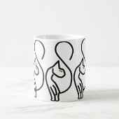 Mug Style Kitty Cat Outline (Centre)