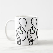 Mug Style Kitty Cat Outline (Gauche)