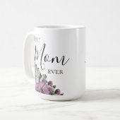 Mug Stylé Lavender Floral Meilleure Maman Jamais (Devant gauche)