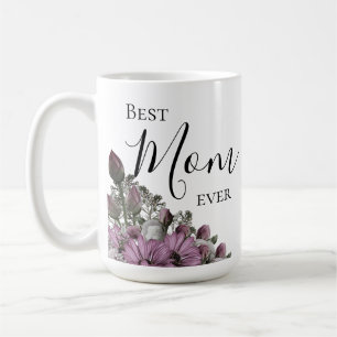 Mug Stylé Lavender Floral Meilleure Maman Jamais