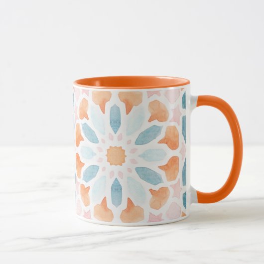 Mug Style marocain dans le bleu et l'orange 2 (Droite)