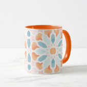 Mug Style marocain dans le bleu et l'orange 2 (Devant droit)
