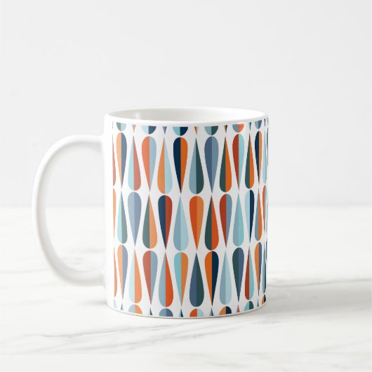 Mug Style moderne du milieu du siècle rétro sans coutu (Gauche)