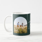 Mug Style moderne élégante typographie verte joyeuse N (Gauche)