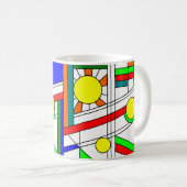 Mug Style moderne en verre de trait (Devant droit)