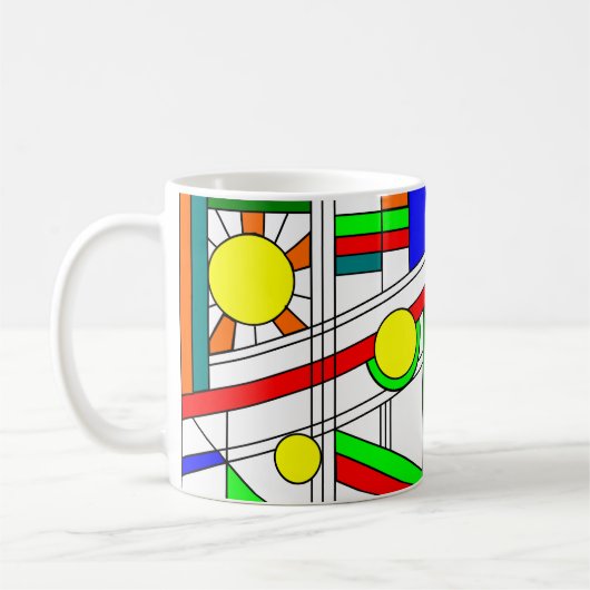 Mug Style moderne en verre de trait (Gauche)