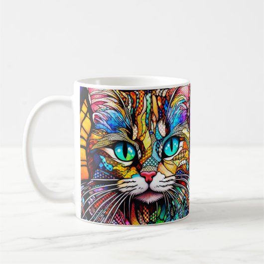 Mug Style multicolore Cat 710 vitrail (Gauche)