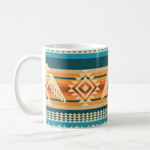 Mug Style Navajo abstrait motif sans couture avec aigl