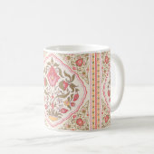Mug Style oriental orné design floral (Devant droit)