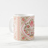 Mug Style oriental orné design floral (Devant gauche)
