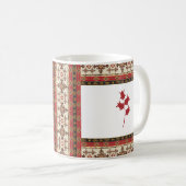 Mug Style oriental turc rouge et Brown avec tulipes (Devant droit)