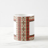 Mug Style oriental turc rouge et Brown avec tulipes (Centre)