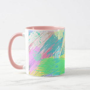 Mug Style Pale Pastel couleurs Art Abstrait