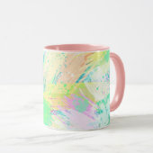 Mug Style Pale Pastel couleurs Art Abstrait (Devant droit)