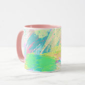 Mug Style Pale Pastel couleurs Art Abstrait (Devant gauche)